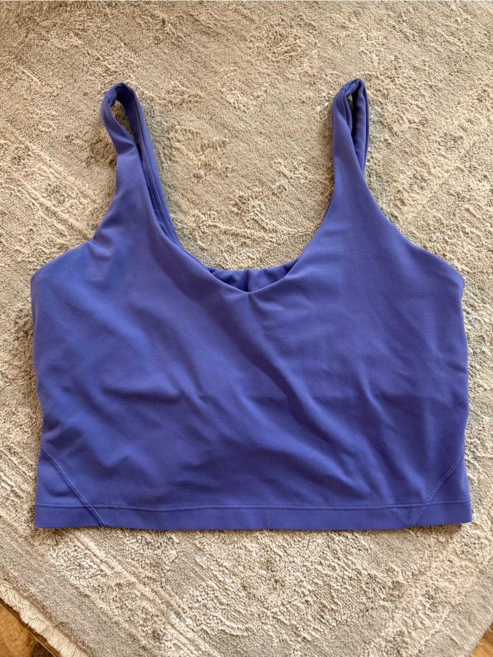 lululemon athletica Purple Scoop Neck Crop Tank